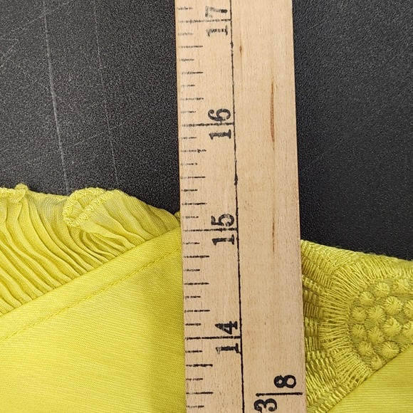 Kate Spade Bloom Organza Midi Dress Green sz 2 V neck Easter Spring Preppy - Picture 6 of 9